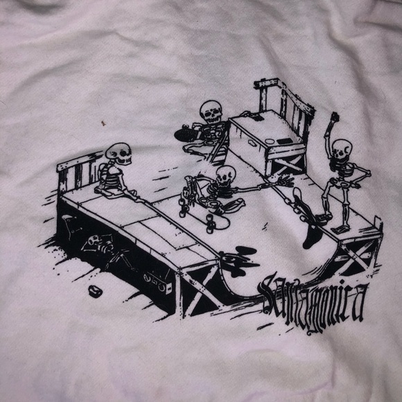 John Galt cropped white zip-up - Picture 5 of 5